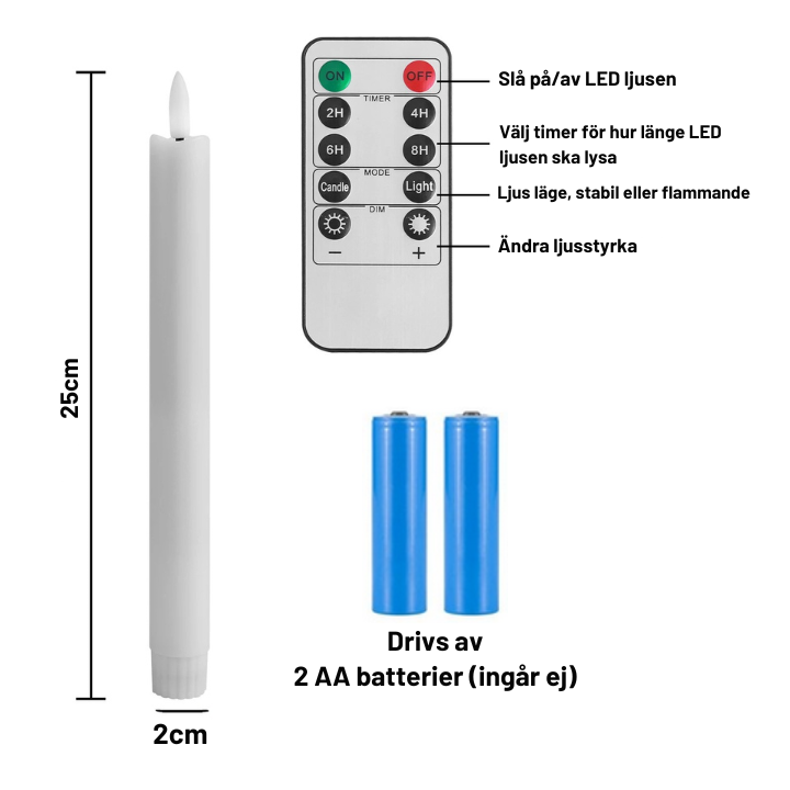 Lågan Som Lever - Flammande LED Ljus