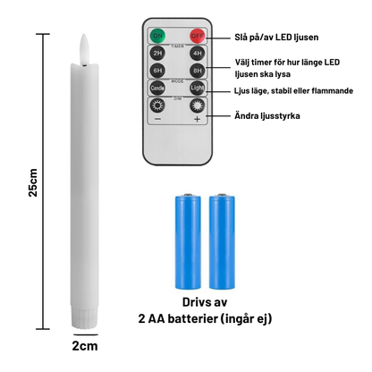 Lågan Som Lever - Flammande LED Ljus